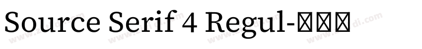 Source Serif 4 Regul字体转换